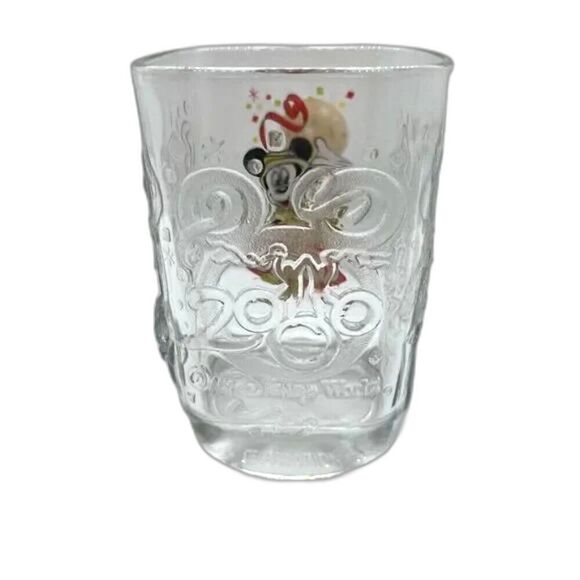 DISNEY MICKEY MOUSE Safari Millennium Celebration Glass Tumbler 14 oz - Picture 2 of 8
